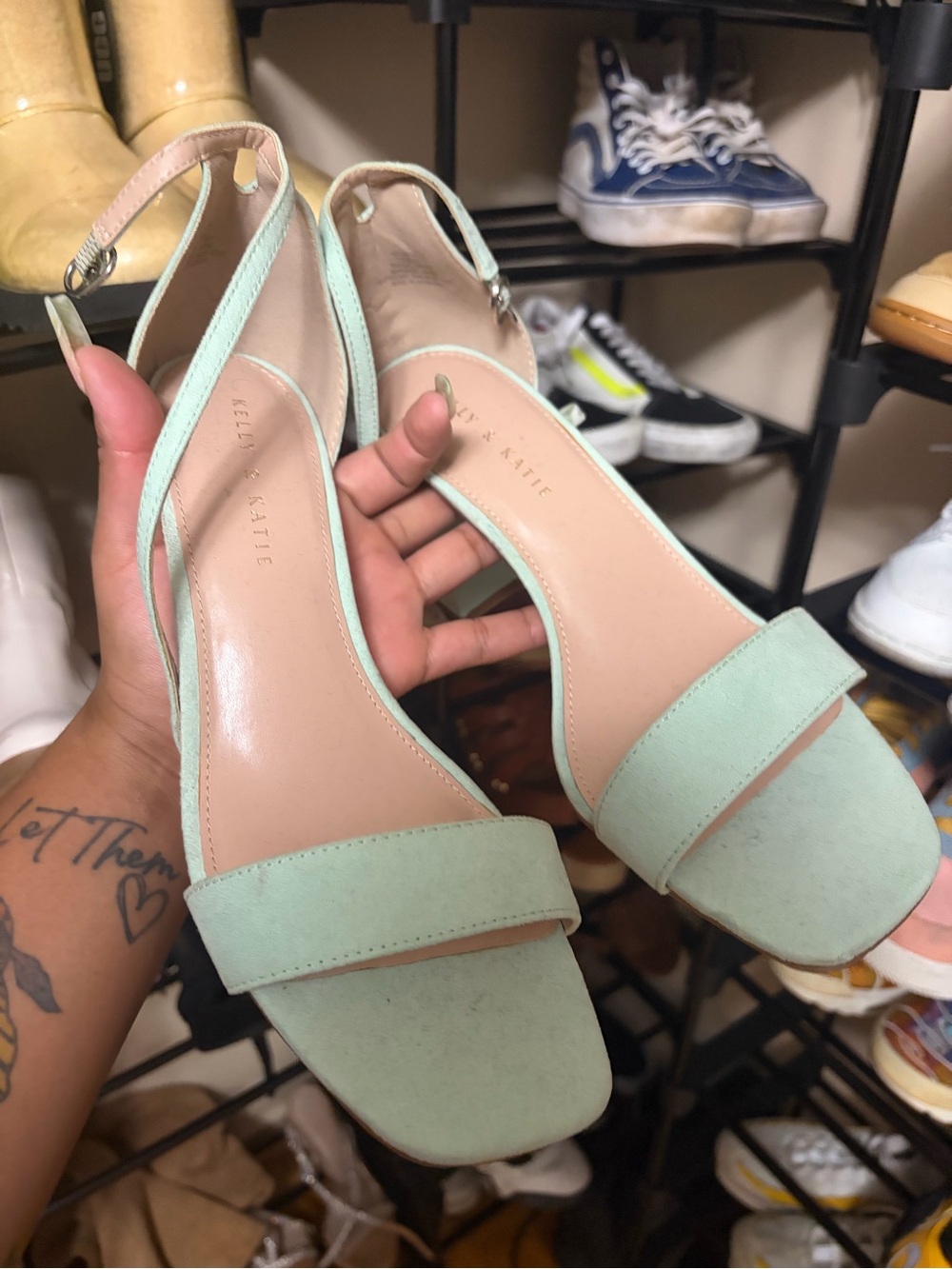 Kelly & Katie Mint Green Heels